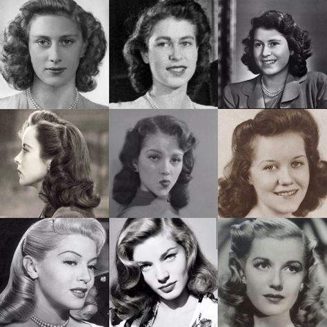 Balayage, 1930s Hairstyles, 1940s Hairstyles, 1940s Hairstyles For Long Hair, 1940s Hair, 1930s Hair, 1950s Hairstyles, 50s Hairstyles, 1950s Hair