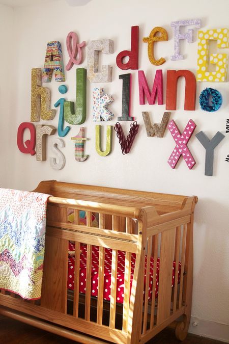 how to make your own decorative letters....time consuming but maybe for initials it would be cool and not so overwhelming Nursery Décor, Nursery Design, Nursery, Pre K, Child's Room, Kids' Room, Kids Room, Diy Nursery, Nursery Decor