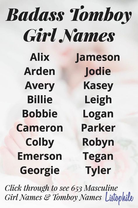 Kid Names, Ideas, Gender Fluid Names, Tomboy Names, Female Names, Girl Names, Boy Girl Names, Boy Names, Unique Baby Names