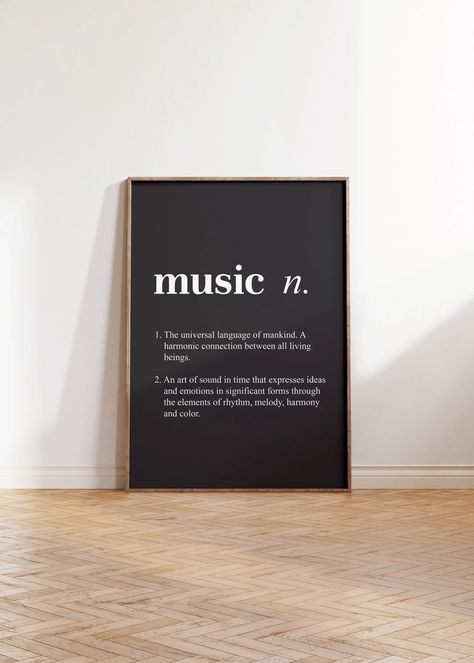 Music Art Print Music Definition Print Music Poster Gift - Etsy Design, Inspiration, Music Poster, Music Wall Art, Music Wall, Music Canvas, Music Art Print, Music Lovers, Music Print