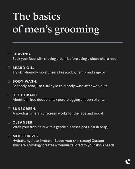 Male Grooming Body, Proper Skin Care Routine, Guys Grooming, Men Skin Care Routine, Care For Yourself, Men Tips, Hygiene Routine, Personal Improvement, Grooming Routine