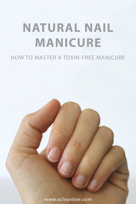 Save time, look chic, and avoid the potentially hormone-disrupting chemicals found in most mainstream nail polishes by embracing a natural nail manicure. Learn how to perfect the no polish polish manicure - all natural, toxin-free nails every time. via @acleanbee Nail Manicure, Natural Manicure, Toxin Free, Nail Polishes, Natural Nails Manicure, Natural Nails, Nail, Chemicals, Natural