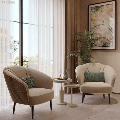 Side Chairs Living Room, Modern Sofa Designs, Two Chairs Sitting Area, Chairs For Living Room, Occasional Chairs, Living Room Sofa Design, Furniture Design Chair, Sofa Set, Seating In Bedroom
