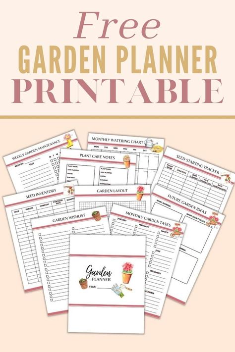 Montessori, Garages, Ideas, Gardening Supplies, Filofax, Planting Calendar, Garden Planner, Free Garden Planner, Vegetable Garden Planner