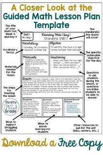 This lesson plan template can help you organize your Guided math lessons. This lesson plan template gives you places to list your lesson, vocabulary, materials, differentiation, and any teaching ideas. This lesson plan template is the first step to having your guided math rotations organized. Download a free copy of this template! Pre K, English, Fractions, Worksheets, Lesson Plans, Organisation, Humour, Multiplication, Ideas