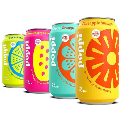 4 Modern Soda Brands to Take Your Summer Drinking to the Next Level | Epicurious Pop, Summer Drinks, Mock Up, Inspiration, Fruit Juice Packaging, Sodas, Soda Brands, Soft Drinks, Soda