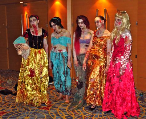 Zombie Disney Princesses.... wowie... I think this would totally freak out a bunch of little girls Halloween Costumes, Costumes, Halloween, Disney, Happy Halloween, Playing Dress Up, Disney Halloween Costumes, Disney Princess Zombie, Disney Halloween
