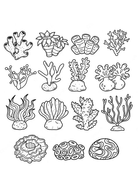 Coral Coloring Pages - Coloring Pages For Kids And Adults