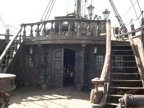 Pirate Captain Quarters Outdoor, Scene, Bateau, Rpg, Aventura, Bau, Ghost Ship, Pirates, Paisajes