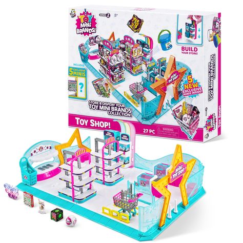 PRICES MAY VARY. COLLECT, DISPLAY, & PLAY: What better way to display your collection of Toy Mini Brands than in a Mini Toy Shop? Unbox 5 minis with the shop, then collect more 5 Surprise capsules to add minis to your shelves and bring your Toy Shop to life! COMES WITH 5 MYSTERY MINIS: Unbox 5 surprise Toy Mini Brands in every Toy Shop, you can even find exclusive rares too! PERFECT FOR ROLE PLAY: Build up your shop, stack the shelves, push the trolleys down the aisles before you check out with Toys, Toys Shop, Toy Store, Mystery Minis, Playset, Miniture Things, Kids Shop, Toys For Girls, New Toys