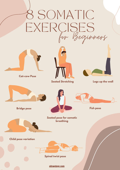 Somatic exercises for beginners are designed to help individuals reconnect with their bodies, release tension, and promote overall well-being Gym, Fitness, Yoga Fitness, Yoga Routines, Yoga, Pilates Workout, Yoga Workouts, Yoga Meditation, Stretching Exercises