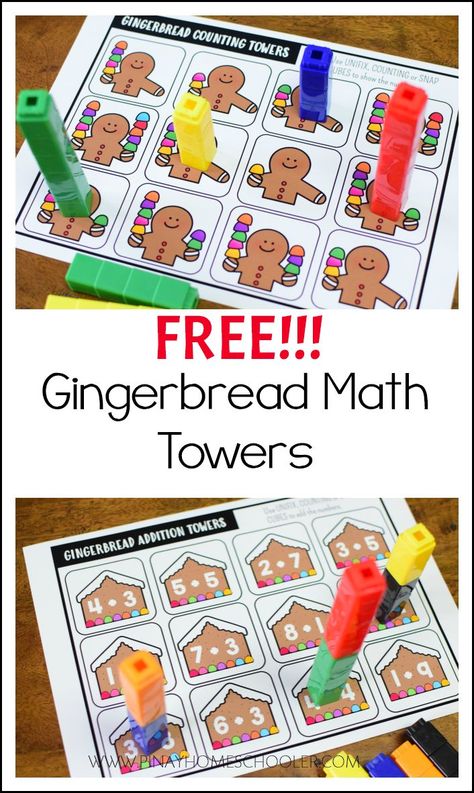 Montessori, Pre K, Christmas Math Activities, Gingerbread Math, Gingerbread Activities, Gingerbread Unit, Gingerbread Kindergarten, Gingerbread Man Activities, Gingerbread Man Preschool