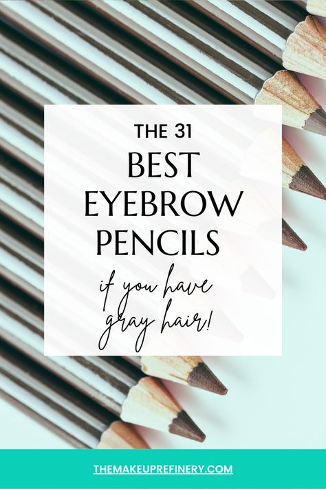 The Makeup Refinery has put together for you our pick of the very best eyebrow pencils if you have gray hair. We also answer all the common questions about gray toned eyebrow pencils and even give y ou a quick step by step how to if you're unsure about using your new eyebrow pencil. You'll find the best shade for you inside our list of suggestions, for sure. Eyebrows, Brows, Best Eyebrow Pencils, Best Eyebrow Products, Brow Pencils, How To Color Eyebrows, Brow Liner, Eyebrow Pencil Color, Eyebrow Pencil