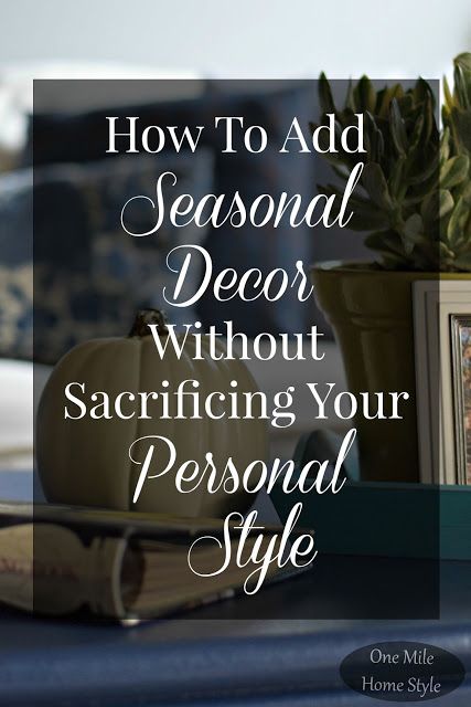 Think seasonal decorating means you have to stick to certain color schemes and… Home Décor, Inspiration, Diy Autumn, Happenings, Organisation Ideas, Parties, Décor Ideas, Seasonal Decor, Fall Decor
