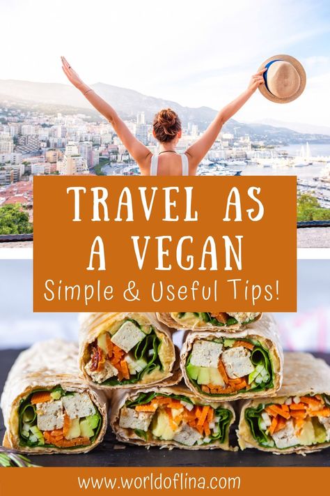 Healthy Travel Food, Vegan Travel, Healthy Travel, Vegetarian Travel Food, Vegan Guide, Travel Snacks, Travel Food, Vegan Options, Vegan Restaurants