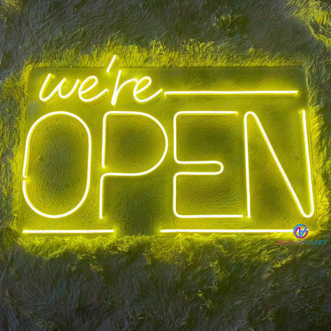 Open sign for business not only become a perfect bar decor, shop decor, wall decor but also lets all customers know you're open.✨👏Go ahead and get your best neon open signs now!🥰 Neon, Neon Wedding, Ideal, Business, Open, Life, Love Neon Sign, Light, Shop