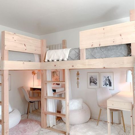 25 Loft Bed Ideas for Kids Loft Bed Ideas For Small Rooms, Kids Loft Beds, Loft Bunk Beds, Loft Beds For Small Rooms, Girls Loft Bed, Beds For Small Rooms, Loft Bed, Loft Bed Plans, Twin Loft Bed