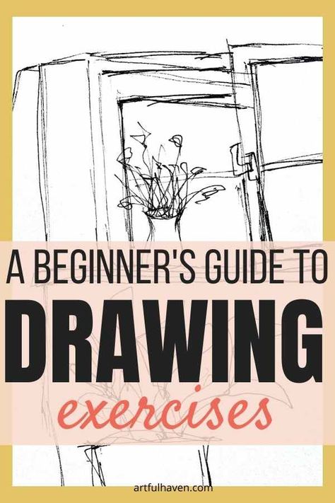 PRACTICE Painting & Drawing, Drawing Tips, Perspective, Beginner Drawing Lessons, Drawing Exercises, Drawing Skills, Beginner Art, Drawing Practice, Beginner Sketches