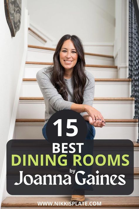 15 Best Dining Rooms by Joanna Gaines; Fixer upper's top dining room renovations by Joanna and chip Gaines! These rustic, country with hints of modern perfection dining rooms are everything Joanna Gaines Dining Room, Farmhouse Dinning Room, Modern Farmhouse Dining Room, Modern Farmhouse Dining, Farmhouse Dining Room, Farmhouse Dining Room Table, Dining Table In Kitchen, Farmhouse Dining Room Lighting, Farmhouse Dining Rooms Decor