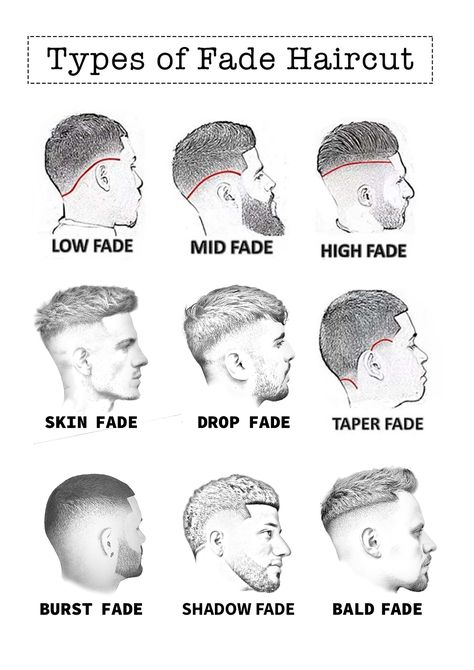 NeoStopZone | Types of fade haircut Types Of Fade Haircut, Mens Haircuts Fade, High Taper Fade, Fade Haircut With Beard, Types Of Fades, Men Fade Haircut Short, Mens High Fade Haircut, Low Taper Fade Haircut, Mens Fade Haircut