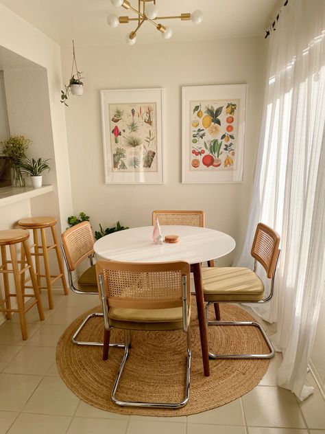 Dining Chairs, Dining Room, Home, Home Décor, Dining Nook, Dining Room Cozy, Boho Dining Room Chairs, Small Dining Nook, Dining Room Small