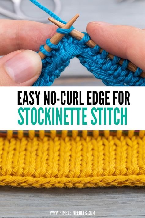 Curling, Stockinette, Advanced Knitting Techniques, Slip Stitch Knitting, Knitting Help, Pearl Stitch Knitting, Lace Knitting Stitches, Extreme Knitting, Quick Knits