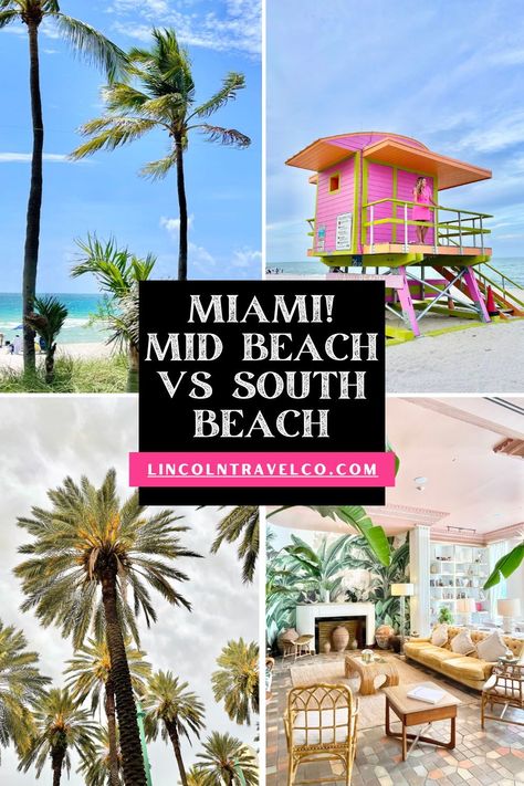 Are you confused about whether to stay in Mid Beach or South Beach on your next trip to Miami? Luckily for you, I've done all the research (not to mention some extensive exploration) so you can find the perfect place to stay in Miami Beach. Florida, Florida Keys, South Beach Miami, North Miami Beach, Miami Beach Hotels, South Beach Hotels, Miami Beach Party, North Miami, Downtown Miami