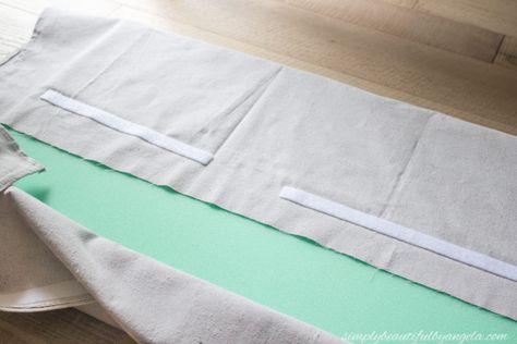 No-Sew Removable Bench Cushion | Simply Beautiful By Angela Glamping, Rv, Diy Bench Cushion, Patio Bench Cushions, Camper Cushions, Diy Cushion Covers, Bench Seat Covers, Bench Covers, Window Seat Cushions