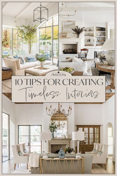10 Tips for Creating Timeless Interiors Interior, Home Décor, Diy, Affordable Home Decor, Timeless Decorating Ideas, Timeless House, Home Decor Trends, Timeless Interior Design, Home Living Room