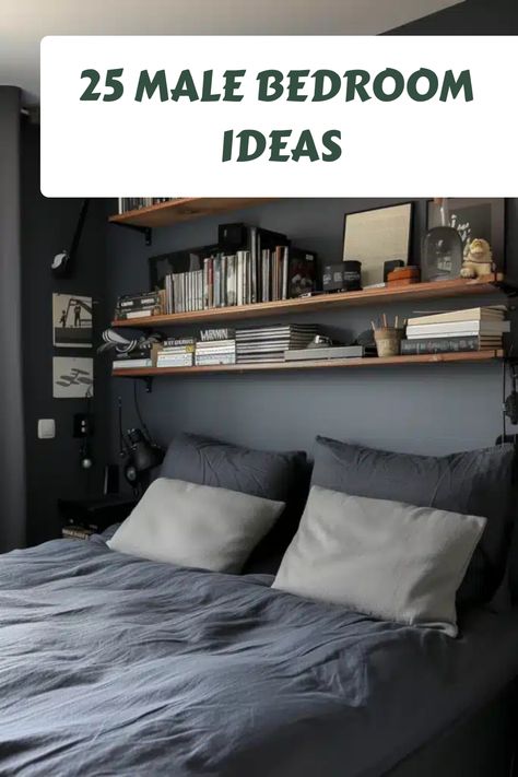 25 Male Bedroom Ideas Decoration, Architecture, Inspiration, Design, Bedroom Ideas For Small Rooms Men, Small Room Ideas For Men, Small Bedroom Ideas For Men Minimalist, Small Bedroom Ideas For Men, Bedroom Ideas For Small Rooms