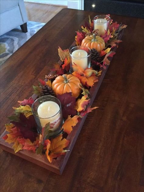 Decoration, Thanksgiving Crafts, Fall Table Decorations Centerpieces, Fall Table Decorations, Fall Centerpiece Ideas, Fall Table Decor, Fall Entry Table Decor, Fall Table Centerpieces, Fall Side Table Decor