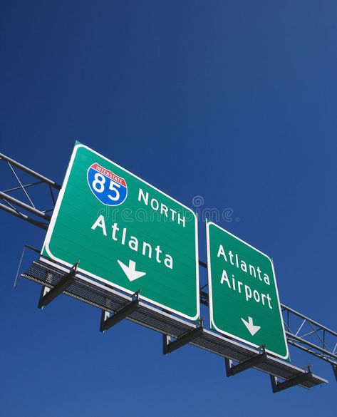 Highway sign in Atlanta. Highway sign for I-85 North to Atlanta, Georgia and the , #AFF, #Atlanta, #sign, #Highway, #Airport, #Georgia #ad Atlanta, Trips, Atlanta Usa, Atlanta Georgia Downtown, Georgia Usa, Atlanta Skyline, Atlanta Georgia, Atlanta Downtown, Atlanta City