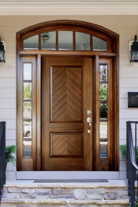 The perfect front door will create a stunning entrance to your home and set the tone for what’s inside. This herringbone design on our Manchester Door will do just that! This is truly one of our more unique DSA Door style we offer in our Traditional Collection. See more at the link! Interior, Windows, Home Décor, Door Styles Interior, Entry Door Designs, Door Styles, Front Entry Doors, Entrance Doors, Double Door Design