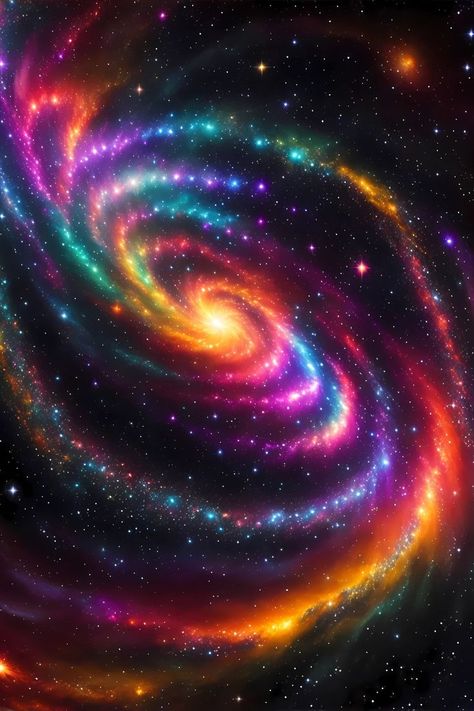 Colorful spiral galaxy Neon, Galaxy, Beautiful, Galaxy Wallpaper, Galaxie, Resim, Cute Galaxy Wallpaper, Galaxy Pictures, Ilustrasi