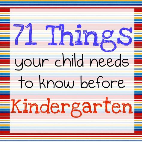 Learn what your child should know before kindergarten! This comprehensive kindergarten readiness list will help you prepare your child for school! Parents, Amigurumi Patterns, Pre K, Parenting For Dummies, Parenting Classes, Parenting, Toddler Discipline, Kindergarten Readiness Checklist, Kindergarten Prep