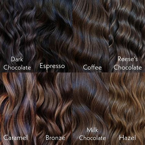 Balayage, Shades Of Brunette, Dimensional Brunette Dark Chocolate Brown, Dark Chocolate Hair Color Rich Brunette, Fall Lowlights For Brunettes, Shades Of Brown Hair, Espresso Hair Color, Brunette With Lowlights, Highlights For Brunettes