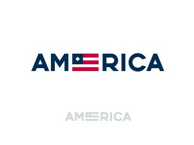 America by Luis Lopez Grueiro American Logo, Identity Logo, ? Logo, Branding, Logo Branding, Typography Logo, Campaign Logo, Logo Inspiration, Logo Inspiration Branding