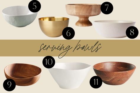 Serving for the Holidays | Our Favorite Bowls Thanksgiving, Thanksgiving Recipes, Entertaining Serving Dishes, Serving Dishes, Hosting Friendsgiving, Thanksgiving Menu, Tiered Serving Trays, Holiday Entertaining, Holiday Cooking
