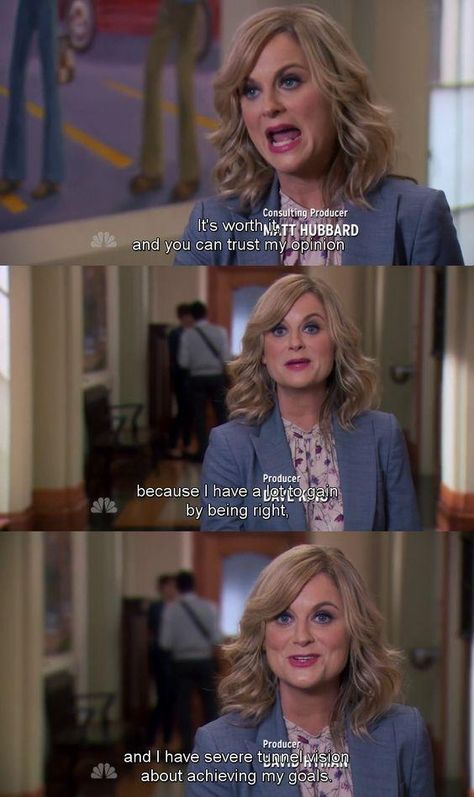 40 Best Leslie Knope Quotes From Parks And Rec | YourTango Comedy, New Girl, Human Resources, Comedy Tv, Comedy Tv Shows, Dry Sense Of Humor, Tv Show Quotes, Tv Quotes, Favorite Tv Shows