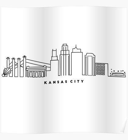 Kansas City Posters | Redbubble Diy, Ideas, Doodles, Ink, Inspiration, Trips, Kansas City Chiefs Logo, Kansas City Art, Kansas City Skyline