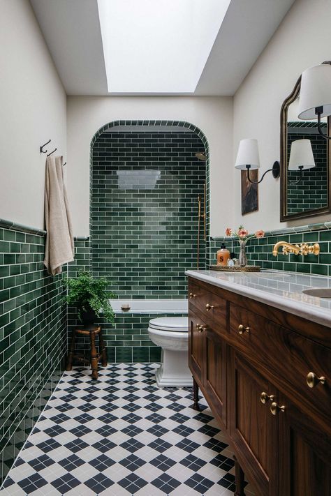 Interior, Bath, Bathroom Interior Design, Home Décor, Bathroom Ideas, Bathroom Interior, Small Bathroom With Bath, Bathroom Trends, Green Bathroom Tiles