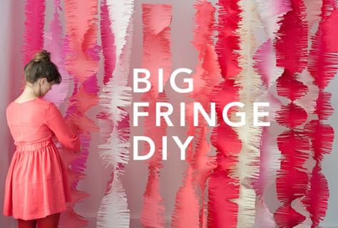 Big Fringe Garland DIY Backdrops, Ideas, Wedding, Hochzeit, Mariage, Tema, Party, Event, Birthday Party