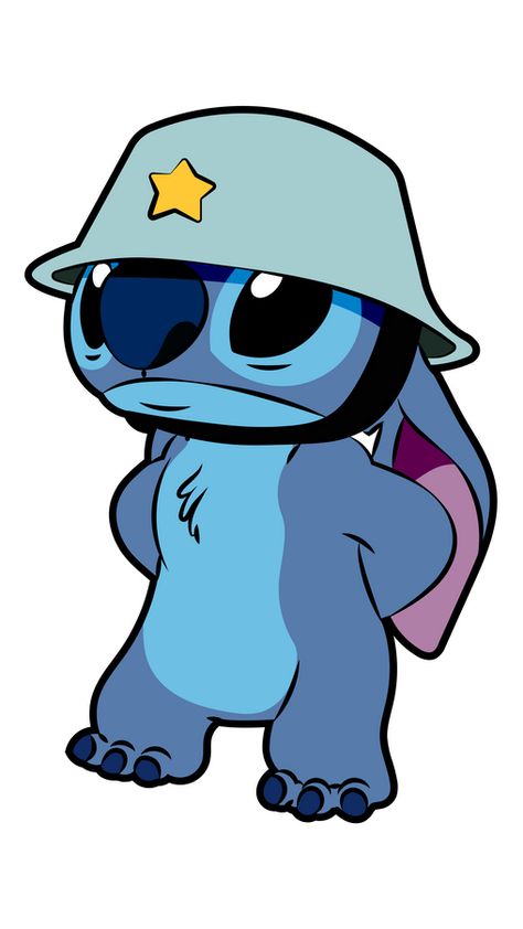 Our blue-colored friend from Disney's Lilo & Stitch movie was created to make the world chaotic and full of disasters and catastrophes. But our blue koala-like alien decided to be a soldier and... Dibujos Cute, Stitch Anime, Anime Stitch, Cute Sketches, Stitch Cartoon, Stitch Drawing, Disney Character Drawings, Leo Stitch, Lilo Y Stitch Dibujo