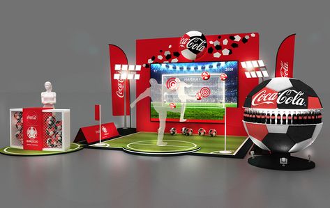 CocaCola Euro 2020 Aktivite Alanı on Behance Fifa, Decoration, Euro, Service Design, Booth Design, Sport Event, Exhibition Design, Experience Design, Food Truck Design