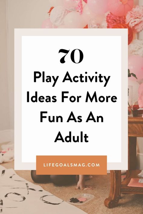 ideas for playing more as an adult. fun activities to do alone. activities to do with a significant other. playful ideas Play, Friends, Diy, Group Activities For Adults, Fun Activities To Do, Activities For Adults, Fun Activities, Indoor Activities For Adults, Bonding Activities