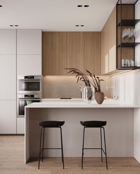 Modern Kitchen Design, Ikea, Arredamento, Minimal Kitchen Design, Kitchen Design Small, Interior Design Kitchen Small, Modern Kitchen Design Small, Small Apartment Kitchen, Open Kitchen And Living Room