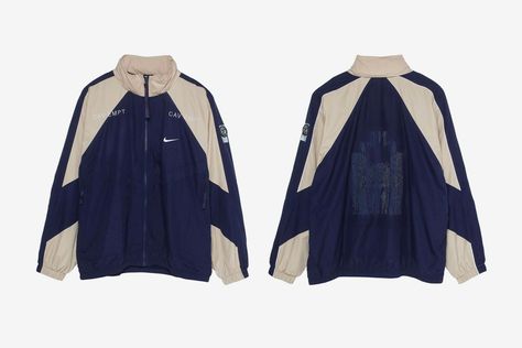 Cav Empt Nike Capsule Full Look Sk8thing Toby Feltwell Air Max 95 track suit jersey cap vest White Black Blue Beige Outfits, Nike, Nike Jersey, Nike Windbreaker Outfit, Nike Vest, Air Max, Track Suits, Windbreaker Outfit, Jersey
