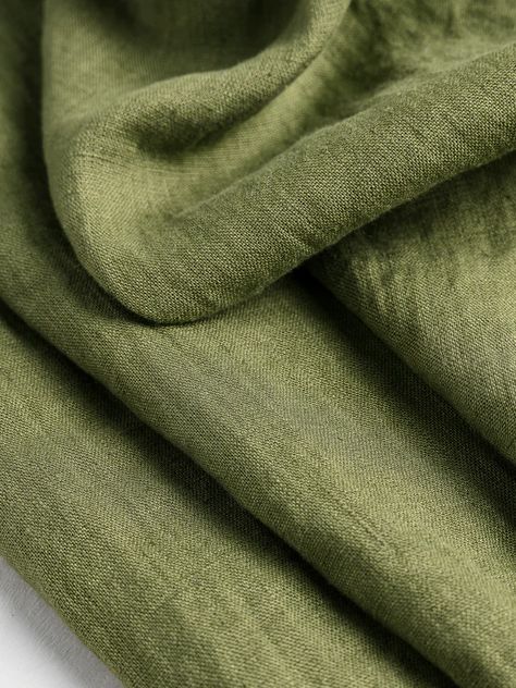 Design, Linen Fabric, Linen, European Linens, Olive Green, Fabric Swatches, Fabric, Olive, Sustainable Textiles
