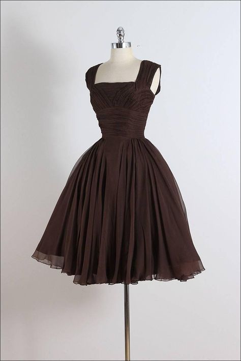 Vintage 1950s Peggy Hunt Crepe Dress Vintage 1950s Dresses, Haute Couture, 1950s Dresses, 1950s Dresses Vintage, 1950s Dress, Vintage Short Dress, Dress Vintage, Vintage 1950s, Dresser