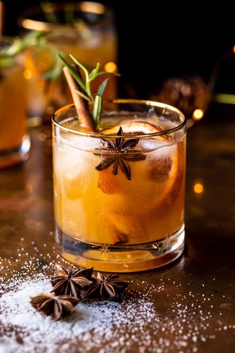 Spiced Honey Bourbon Old Fashioned | halfbakedharvest.com Desserts, Smoothies, Bourbon Old Fashioned, Honey Bourbon, Bourbon, Spice Recipes, Honey Syrup, Fall Cocktails, Spices